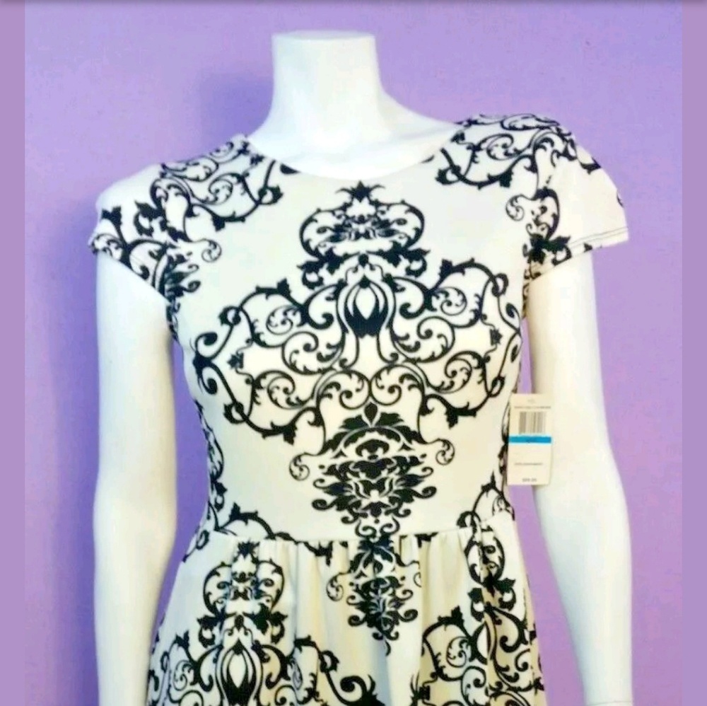 Womens B. Darlin scroll design dress sz 9/10